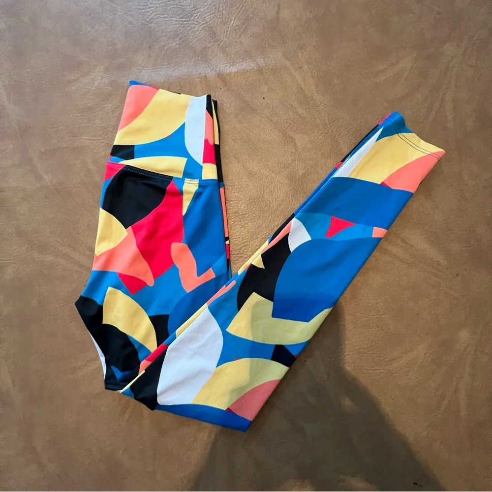 BEACH RIOT Sport Piper Leggings In Primary Mod High Rise Size XS Yoga Athleisure - Picture 4 of 15
